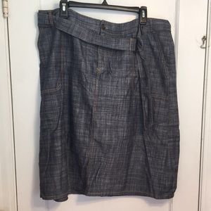 Cotton skirt with denim look - very light!